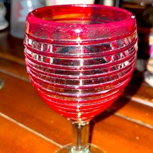 Blue Dorado Wine Glass